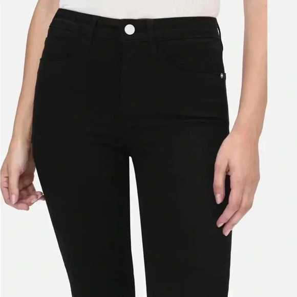 FRAME Le Crop Mini Boot in Film Noir Jeans NWT - Picture 6 of 10